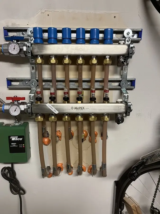 Plumber performing Gas Line Installation at a residential property in Hurstbourne